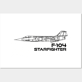 Lockheed F-104 Starfighter Posters and Art